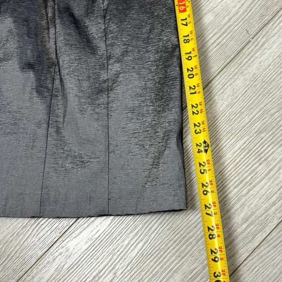 Betsy & Adam Strapless Mini Embellished Dress in Gunmetal Grey Silver Size 8 - Picture 14 of 14